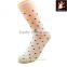 Women's White Dotted Pattern Ankle Cotton Socks