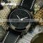 INFANTRY Fashion Black Men's Date Quartz Casual Leather Watch