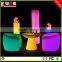 RGB Glowing LED Furniture/Waterproof Color Changing Night Club Bar LED Furniture Lighting
