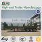 Carbon Steel Material Side Wall Semi Trailer/ Flatbed Semi-trailer/3 Axle Truck Trailer Transport Bulk Cargo