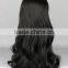 Synthetic Dark Long kinky Wavy wig N443