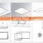 China Shenzhen Factory Price ul Cul Listed 40w 600x600 Led Ceiling Panel Light