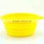 New food grade folding colorful silicone pet dog bowl