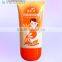 Plastic cosmetic tube with elliptical cap