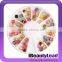 Mixed colors 3D nail pearl with gold wrap nail art decoration with 60pcs or 120pcs