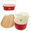 Vintage Bread Bin Red, Metal
