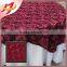 Ribbon Rosette Satin Table Overlay Square Tablecloth Cover - Dusty Rose