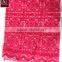 2016 Rose-carmine Lace Fabric Designs for Women Dress