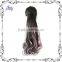 Fascinating Black and Pink Blend Long Curly Woman Ponytail