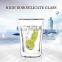 china supplier hot sell borosil double wall wine glassware for 85ml
