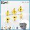 Gold nut double cap metal rivet for leather bag and furniture