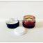 5ml 10ml cosmetic mini straight round spray amber color glass Skin Care Cream empty jar with lid