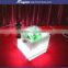 16 color led bar table with ice bucket and glass top