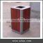 Arlau outdoor wpc park garbage can wood