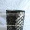 Cylinder Shape Brown Mosaic Long Vases