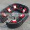 Black color round sofa set high quality rattan outdoor furniture