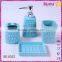 Simple design 4 pcs ceramic hotel bathroom set