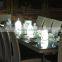 PE material rechargeable led used table light / high quality RGB full color changing egged shaped led table lamp
