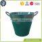 Galvanized vase handle ice metal bucket