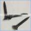 black phosphated surface fine thread drywall Screws