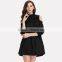 Ladies New Fashion Skirt Dress Pleated Lantern Elegant Skater Dress