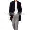 2014 Cheap Price High Fashion Classical Design Black Lapel Slim Fit Mens Cashmere Men Coat