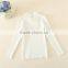 Duoduo Princess Girls 2015 new model knitting snow white children sweater solid white mandarin collar kids pullover