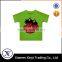 Hot sale bright green cartoon new summer kids fashion t-shirt