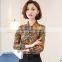 new models blouses fashion Elegant Office Blouse Work Wear Loose Printed Women formal tops and blouses