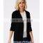 Fashion Tailored Lapel Turn up Cuffs Jersey Blazer Women Blazer Suit 2015