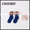 South Korea cute travel children socks with cotton balls,pure cotton contrast-color creative at home socks