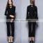 The new style two pieces women autumn casual suit blouse & pant plus size woman suit