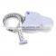 Environmental multifunctional plastic PVC plastic white customized fitness measuring tape for promotion