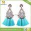 Fashion Jewelry Tassel Dangle Earrings Cheap Wedding Bohemian Drop Statement Earrings For Women Flowers Charm