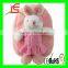 plush rabbit backpack school bags with stuffed toy kids gift item