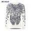 sublimation fashion pullover fleece slim fit thicken sweater womens