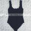 Wave front one piece swimsuit for women halter bathing suit sexy bikini open back