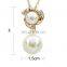 Luxury Brand Imitation Pearl Necklace Earrings Wedding Jewelry Sets Vintage Fashion Crystal Bridal Jewellery Set Women Gift