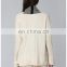 2017 Side Splide Knitted Women White Cardigan With Pocket