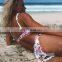 2016 hot sell cheap brizilian bikini set ladies romantic swimsuit wholesale