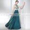 Gorgeous High Neckline Open Back Beaded Prom Dress Long Prom Dresses LX375