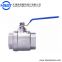 Thread End 1000PSI Brass Casting Two Piece Ball Valve SS304