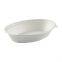 Disposable Oval Bowls: 20oz Compostable Heavy Molded Fiber Oval Bowl SS-SBB820