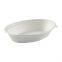 Disposable Oval Bowls: 20oz  Compostable Heavy Molded Fiber Oval Bowl SS-SBB820