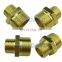 5pcs a lot Brass hydraulic hose fitting reducing adapter male 1/2 3/4 to 1 inch union connector waterproof metal joint for pipe