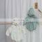 Hundred days full moon baby clothes princess cute female baby autumn clothes small floral long-sleeved romper and fart one-piece