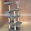 Luxury Multi Layer Cat Wooden Scratch Climbing Tree Tower with Plush Sisal Scratching Post
