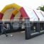 inflatable soccer football kick pvc shootout sport cage goal game