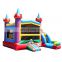 Rainbow Crayon Bouncer Slide Inflatable Big Bouncy House Jumping Castles For Sale