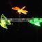 Solar Powered Hummingbird, Butterfly & Dragonfly Garden Stake Light with Color Changing LEDs